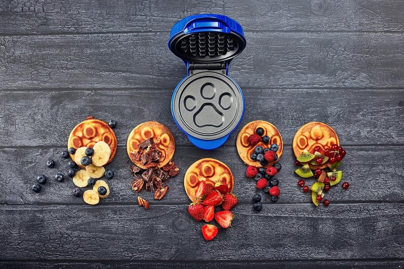 Bestron Paw Patrol mini gofrisütő kék, 10 cm, gyerekeknek