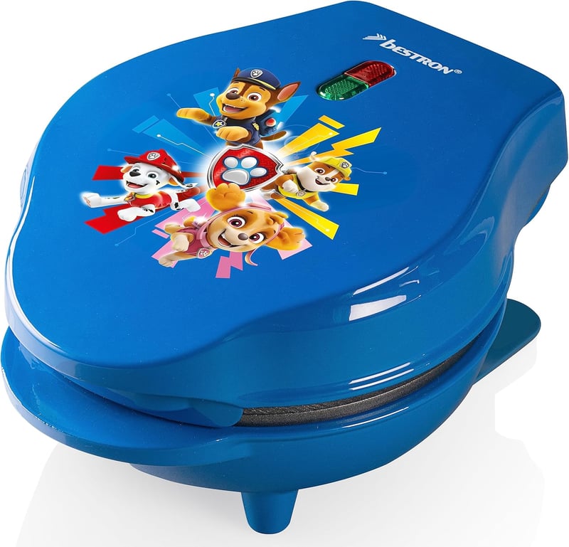 Bestron Paw Patrol mini gofrisütő kék, 10 cm, gyerekeknek