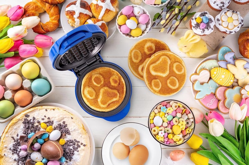 Bestron Paw Patrol mini gofrisütő kék, 10 cm, gyerekeknek