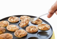 Bestron Poffertjes készülék retro design sárga 800W antilengő bevonattal 3