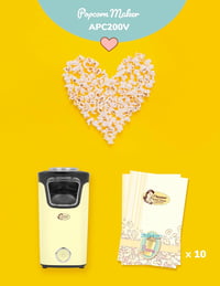 Bestron Popcorn Maker Forró Levegős Popcorn Gép Sárga 2 Perc Alatt 3