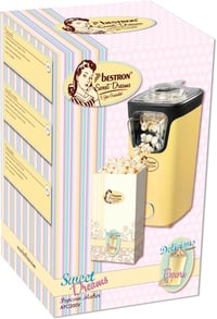 Bestron Popcorn Maker Forró Levegős Popcorn Gép Sárga 2 Perc Alatt 7