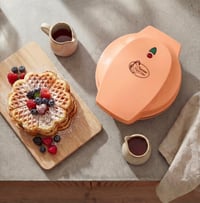 Bestron szív alakú gofrisütő narancssárga, 700W, tapadásmentes bevonattal 2