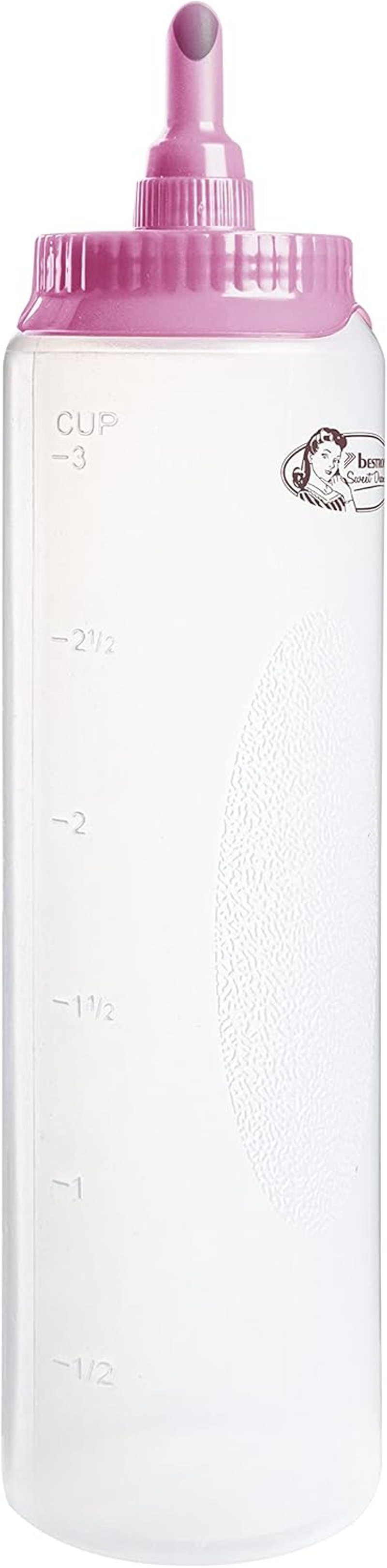 Bestron Tészta Adagoló Mérleg 700ml Palacsinta Fánk Muffin Tésztához Fehér
