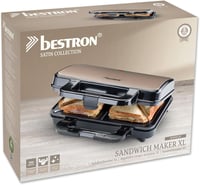 Bestron XL Szendvicssütő Automata Hőmérséklet Szabályozással Bézs 7