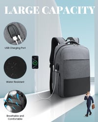Besttravel Laptop Hátizsák 15,6 Hüvelykes Notebookhoz, Vízálló Iskolai Táska Munkához Utazáshoz Kempingezéshez 6
