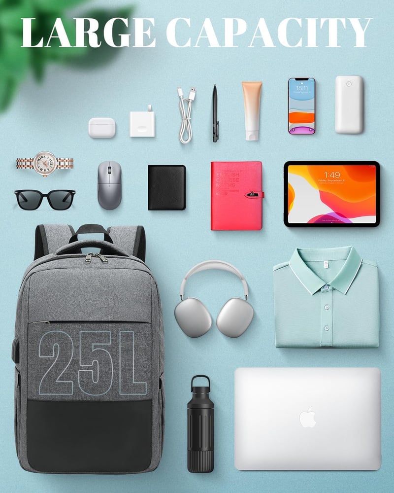 Besttravel Laptop Hátizsák 15,6 Hüvelykes Notebookhoz, Vízálló Iskolai Táska Munkához Utazáshoz Kempingezéshez