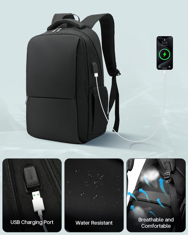 Besttravel Vízlepergető Laptop Hátizsák 15,6 Colos Notebookhoz - Unisex Utazó Táska Munkához, Iskolába, Kempingezéshez