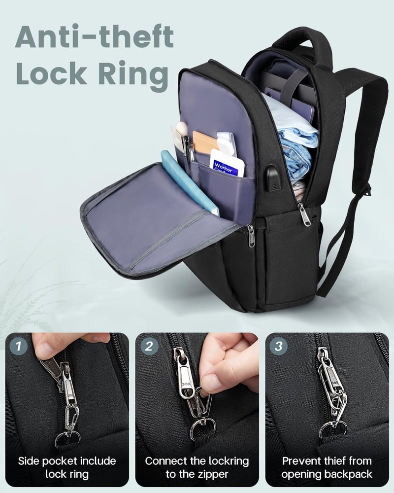 Besttravel Vízlepergető Laptop Hátizsák 15,6 Colos Notebookhoz - Unisex Utazó Táska Munkához, Iskolába, Kempingezéshez