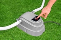 Digitálny ohrievač bazéna Bestway 2800 W pre bazény s objemom 1520 – 17035 l do 40 °C, vrátane hadice, snímača prietoku a bezpečnostného spínača GS 9