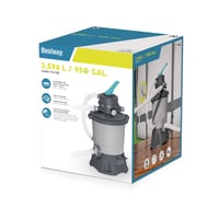 Piesková filtrácia Bestway 58515-7, prietok 3596 l/h, 30,6x30,6x62 cm, sivá/zelená 6