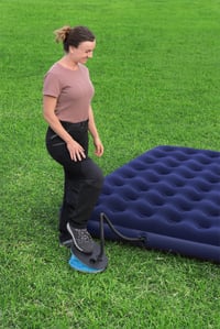 Nožná pumpa Bestway Air Step Pro 31x22x7,5 cm čierna, 1600 ml vzduchová pumpa na bicykel a matrac 8
