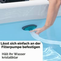 Bestway AquaPristine usisavač za bazen s pumpom, s 2 glave za čišćenje i crijevom, za bazene do 457 cm 7