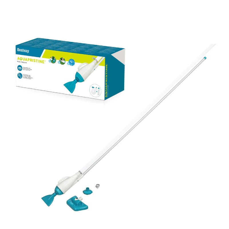 Bestway AquaPristine usisavač za bazen s pumpom, s 2 glave za čišćenje i crijevom, za bazene do 457 cm
