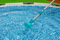 Akumulátorový bazénový vysávač Bestway AquaSurge, 251 cm, nádoba 0,54 litra, tyrkysovo-sivý, ručné ovládanie 10