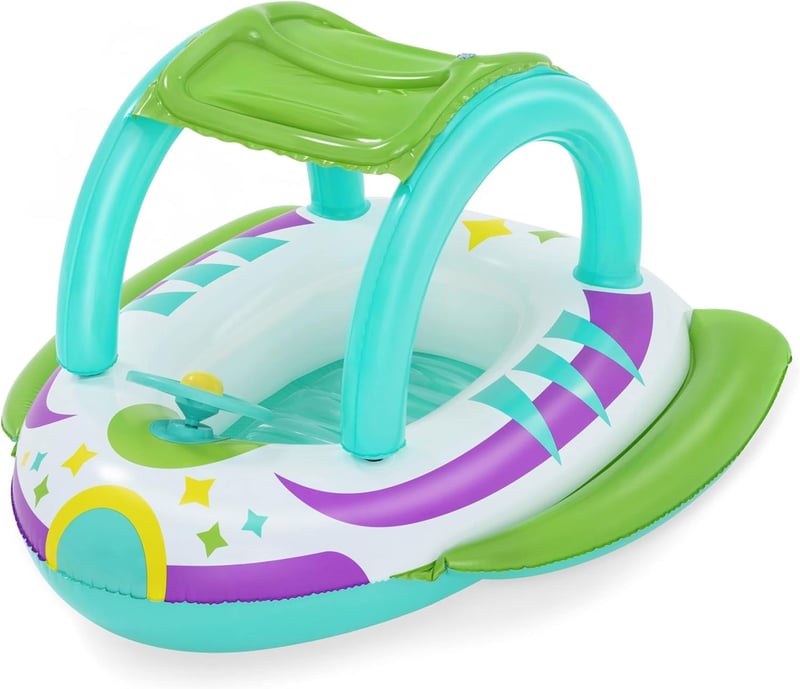 Bestway Autó Formájú Úszógumi Babáknak Többszínű - Space Splash Baby Float