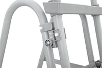 Bezpečnostný bazénový rebrík Bestway 2x4 stupne, výška 122 cm, nosnosť 150 kg, sivý 5