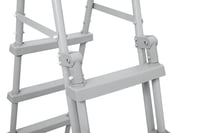 Bezpečnostný bazénový rebrík Bestway 2x4 stupne, výška 122 cm, nosnosť 150 kg, sivý 6