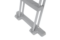 Bezpečnostný bazénový rebrík Bestway 2x4 stupne, výška 122 cm, nosnosť 150 kg, sivý 8