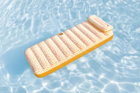 Saltea gonflabilă Bestway Comfort Plush Deluxe cu suport pentru pahar, 169x77,5x30,5 cm, 1 persoană, portocaliu/alb 10