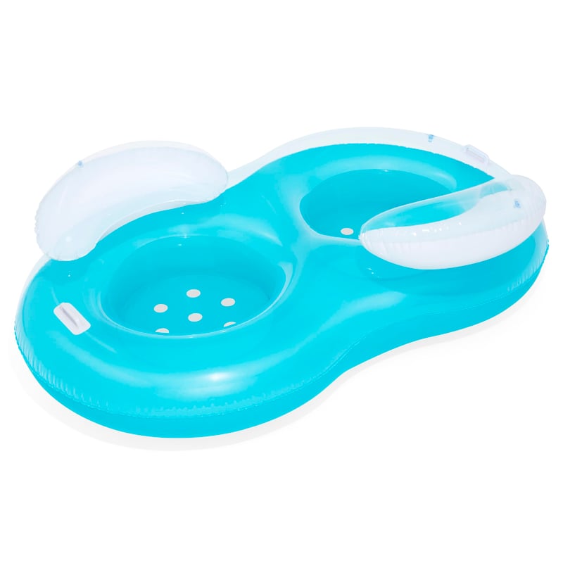 Bestway Cool Comfort dvojmiestne nafukovacie kreslo s operadlom, plavecké koleso pre dospelých pre dvoch