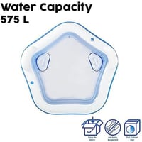 Bestway Családi Medence 213x206x69 cm - PVC Kerti Pancsoló 575 Literes Kapacitással - Gyerekeknek és Felnőtteknek 7
