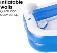 Bestway Családi Medence 213x206x69 cm - PVC Kerti Pancsoló 575 Literes Kapacitással - Gyerekeknek és Felnőtteknek 6