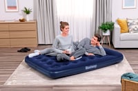 Dvojitý nafukovací matrac Bestway so vstavanou nožnou pumpou 191 x 137 x 28 cm 2
