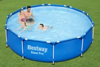 Bestway felfújható kerek medence 305x76 cm fekete A2100544 kerti strandmedence 5