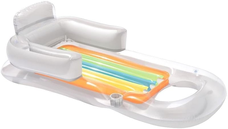 Bestway Felfújható Matrac 161x84 cm - Többszínű Vinyl Úszómatrac Medencébe, 90 kg Teherbírással, Könnyen Tisztítható