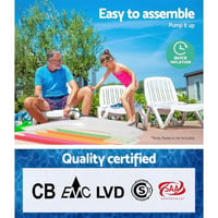 Bestway Nafukovacie ležadlo a kreslo 201 x 89 cm, skladacie plážové kreslo, viacfarebné, do bazéna 8