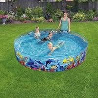 Bestway Fill'N Fun 55031 Nafukovací detský bazén 244x46 cm, záhradný bazénik s motívom klauna očkatého 3