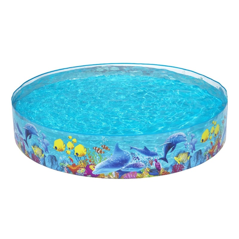 Bestway Fill'N Fun 55031 Nafukovací detský bazén 244x46 cm, záhradný bazénik s motívom klauna očkatého