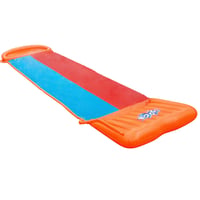 Bestway H2OGo Dvojitá šmykľavka s nafukovacou štartovacou rampou, 549 cm, viacfarebná 1