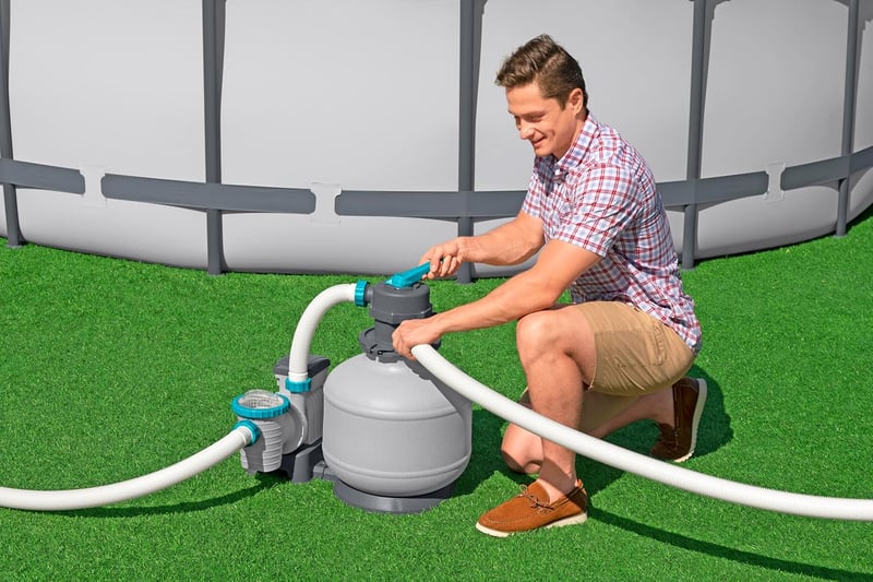 Bestway homokszűrő 5678 l/h időzítővel 230W medence szűréshez