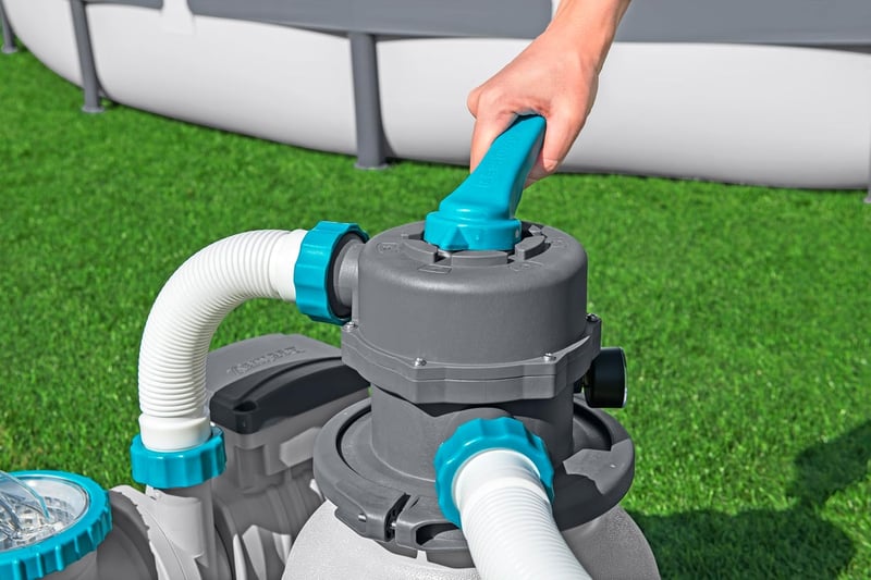 Bestway homokszűrő 5678 l/h időzítővel 230W medence szűréshez