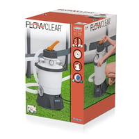 Pompă cu filtru cu nisip Bestway, capacitate 3028 L/800 gal, 62 cm, alb, pentru piscină 3