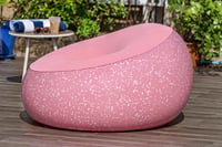 Nafukovacie kreslo Bestway Inflate-A-Chair 112x112x66 cm, ružové, zamatové vinylové ležadlo do interiéru aj exteriéru, pre 1 osobu 6
