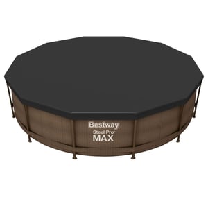 Husă circulară Bestway pentru piscină gonflabilă cu diametrul de 366 cm, prelată de sol și protecție pentru bază, accesoriu pentru piscină pentru toate cele 4 anotimpuri