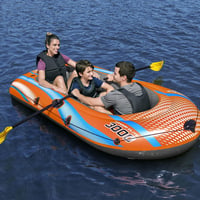 Bestway Kondor 3000 Felfújható Csónak 3 Személyes, Kormánylapáttal, Kézi/Lábpumpával, 246x122 cm, PVC Anyagból, Evezőkkel 2