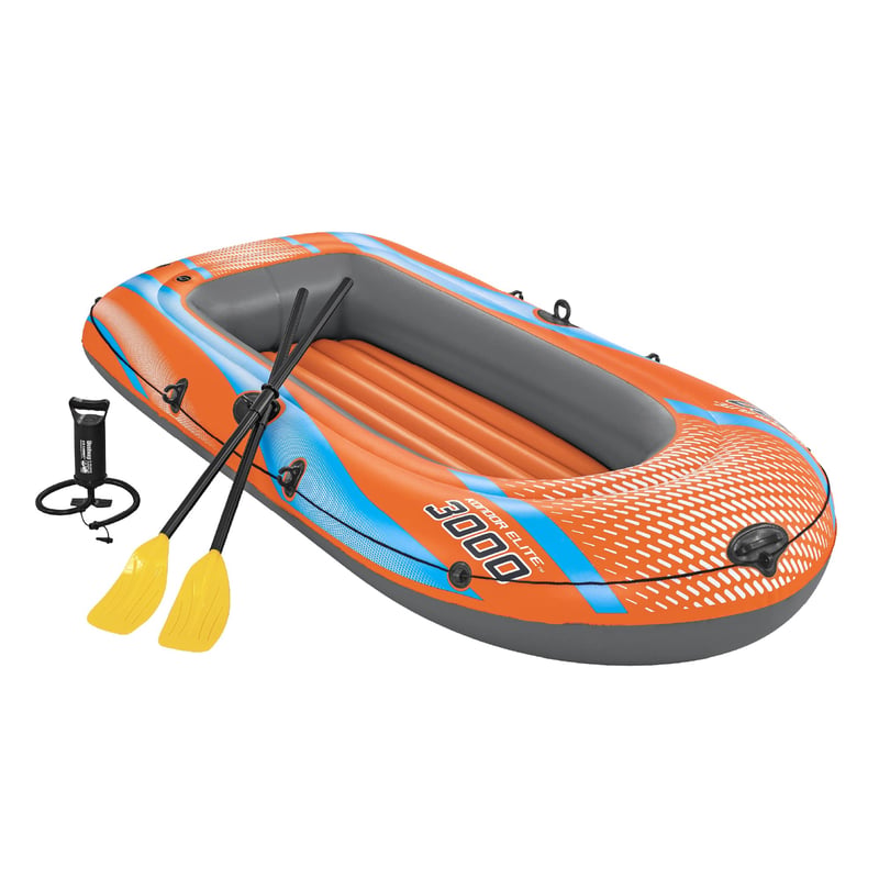 Bestway Kondor 3000 Gumeni Čamac za 3 osobe, s veslima, ručnom/nožnom pumpom, 246x122 cm, od PVC materijala, s veslima
