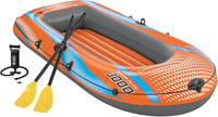 Bestway Kondor 3000 Felfújható Csónak 3 Személyes, Kormánylapáttal, Kézi/Lábpumpával, 246x122 cm, PVC Anyagból, Evezőkkel 1