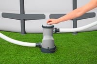 Filtračná pumpa Bestway 5678 l/h 86 W s kartušovou vložkou typu III pre bazény, sivá, 45x35,5x33 cm 9