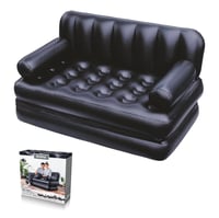 Nafukovacia pohovka Bestway Pavillo 5 v 1, pre dve osoby, 188 x 152 x 64 cm, čierna, kempingová nafukovacia posteľ a pohovka 1