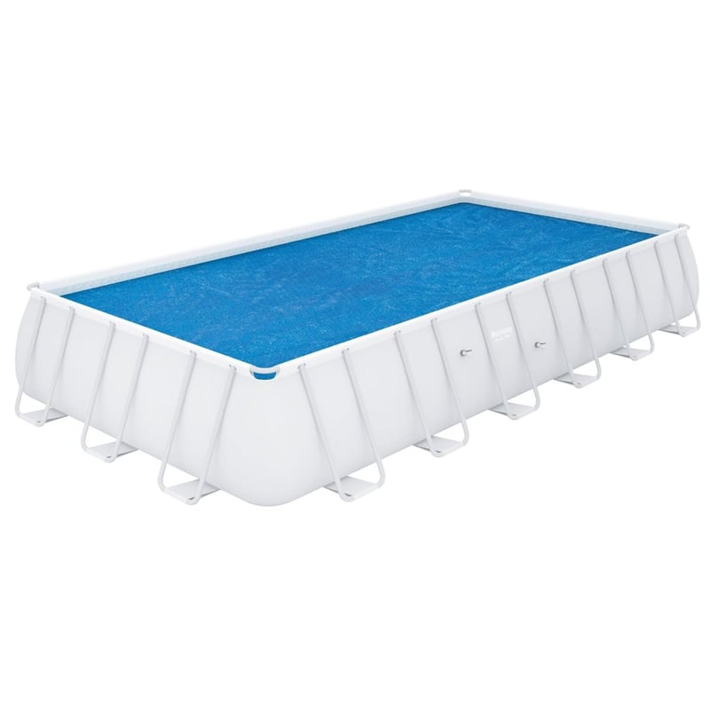 Prelată solară Bestway PE pentru piscină rectangulară 703 x 336 cm, folie de încălzire solară, albastru