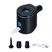 Elektrická pumpa Bestway PowerTouch Pocket USB, 90 l/min, tlak 300 mmH2O, s 3 adaptérmi na ventily, USB káblom a vreckom, 5,7 x 5 x 6,5 cm, powerbanka 1