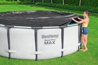 Bestway PVC pokrov za okrugli bazen promjera 305 cm, crna vodootporna zaštitna cerada 2