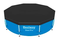 Bestway PVC pokrov za okrugli bazen promjera 305 cm, crna vodootporna zaštitna cerada 6