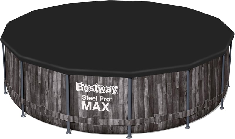 Bestway PVC Takaróponyva 427 cm Kerek Fekete