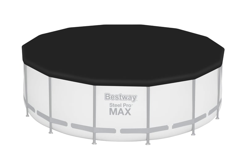 Bestway PVC pokrov za bazen okrugli - crni - promjer 427 cm